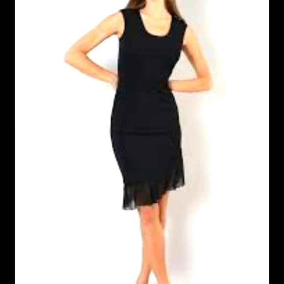 Wolford Dresses & Skirts - NWOT Wolford Sleeveless Dress Asymmetric Ruffle Hem, Black